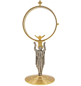 Koleys Monstrance with Figure in Antique Silver