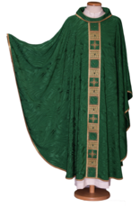 Gamma Chasuble with Stole, Embroidered Crosses & Swarovski Stones