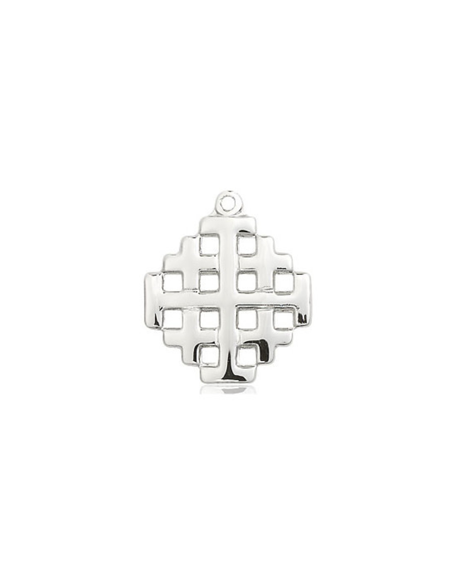 Bliss Jerusalem Cross Medal, Pewter (3/4")
