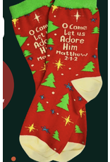 Socks - Christmas, Adore Him