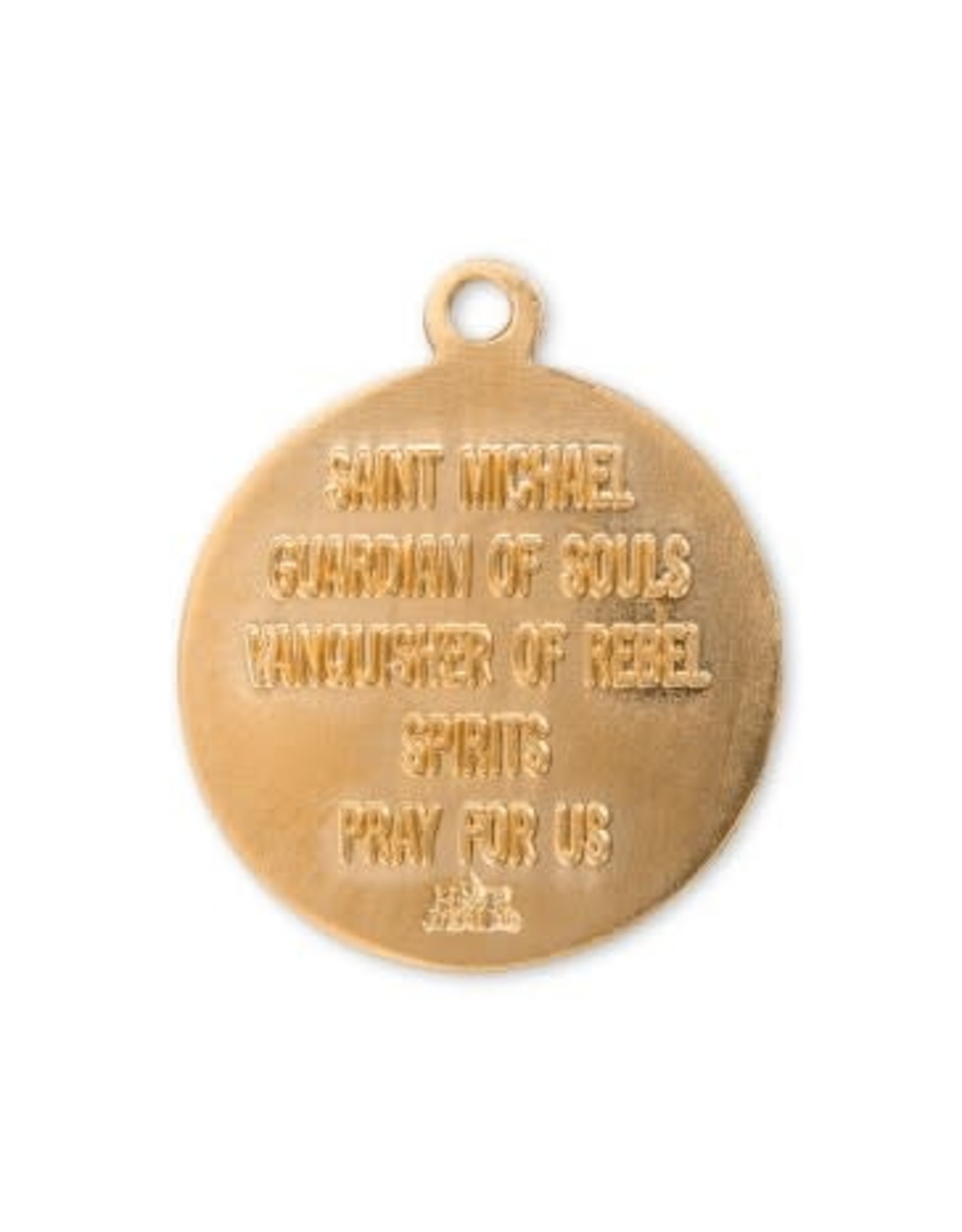 HMH St. Michael Medal, Gold over Sterling Silver, 24" Chain