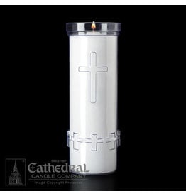 Cathedral Candle 6-Day Devotiona-Lite Crystal Plastic Candles (24)