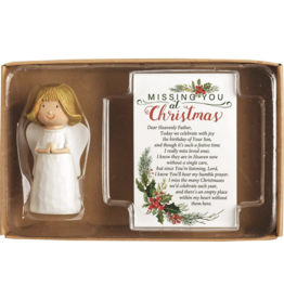 Dicksons "Missing You at Christmas" Angel with Prayer Card