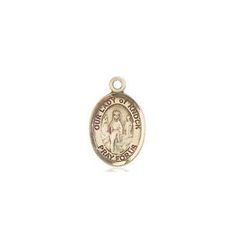 Bliss Our Lady of Knock Medal, 14kt Gold (1/2 x 1/4")