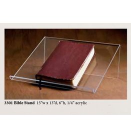 Woerner Industries Bible/Book Stand, Acrylic - 15x13x6