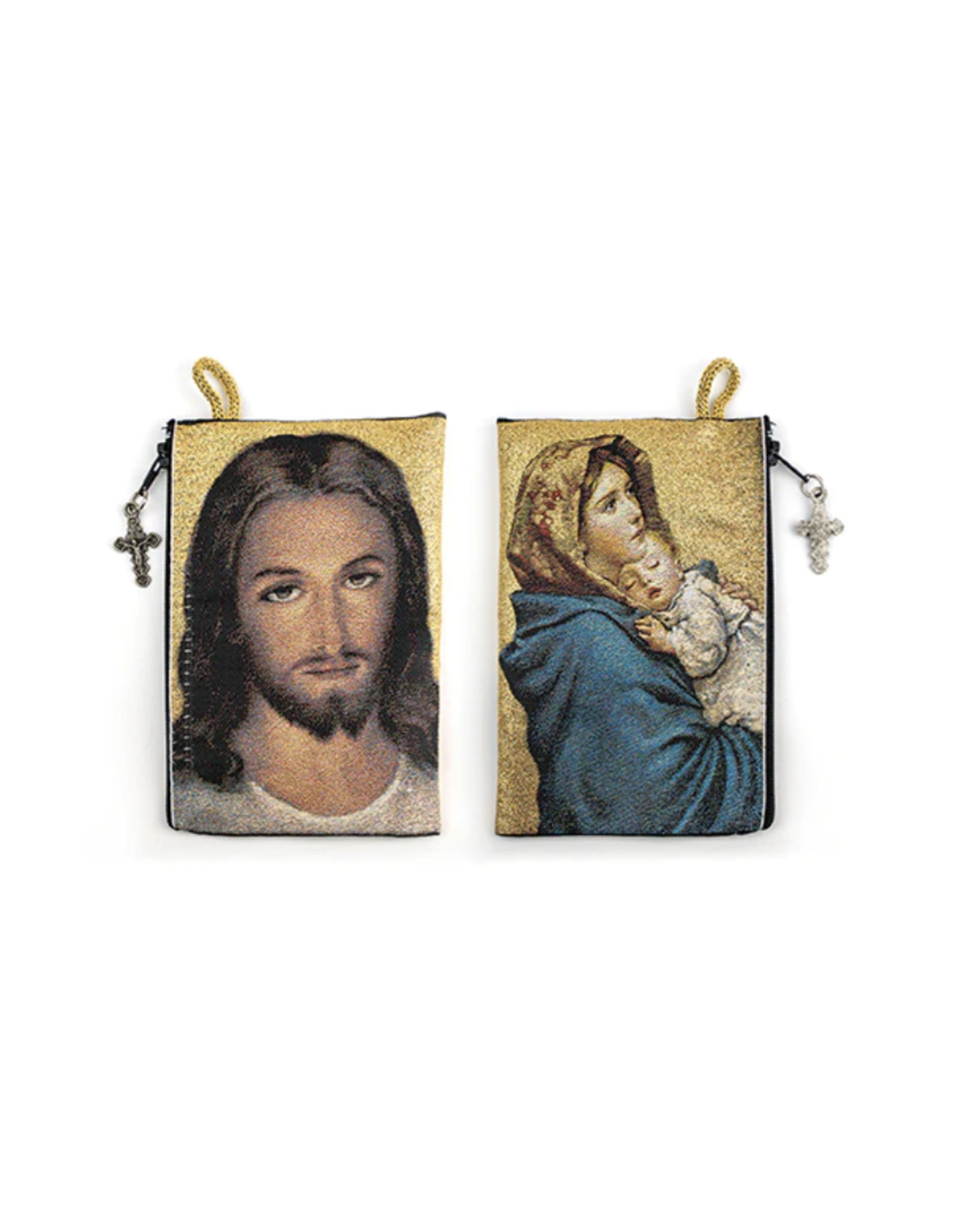 Logos Tapestry Rosary Pouch -