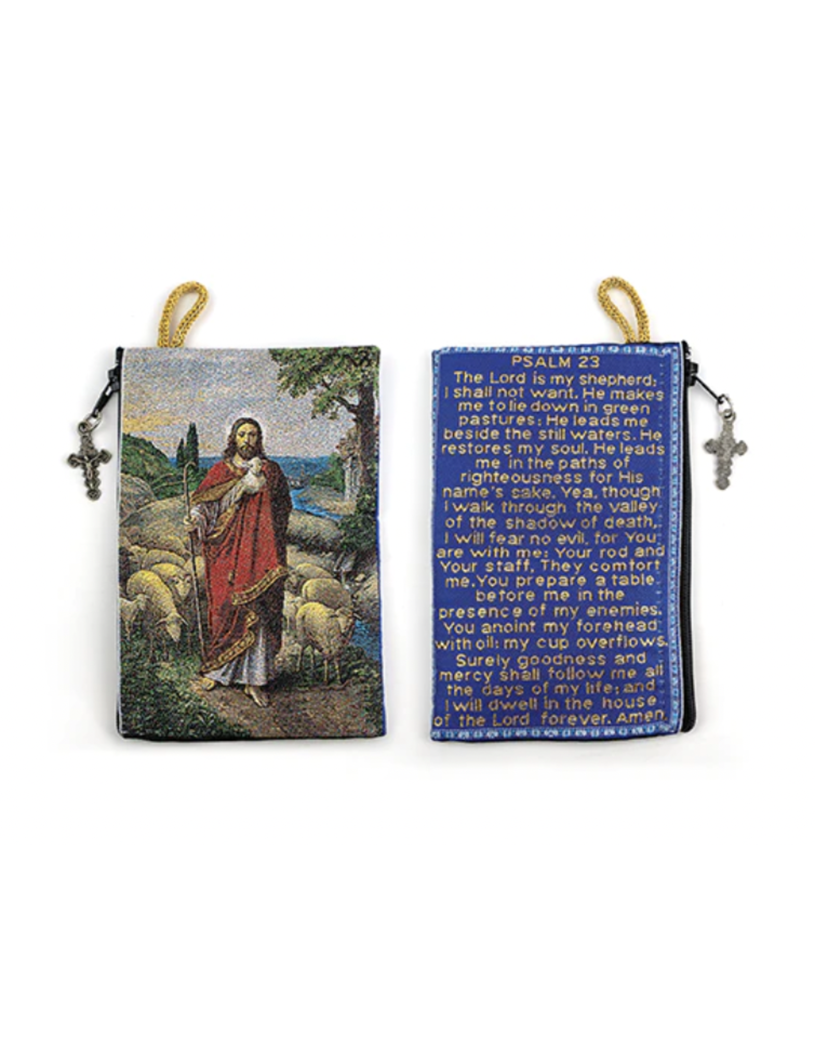 Tapestry Rosary Pouch -