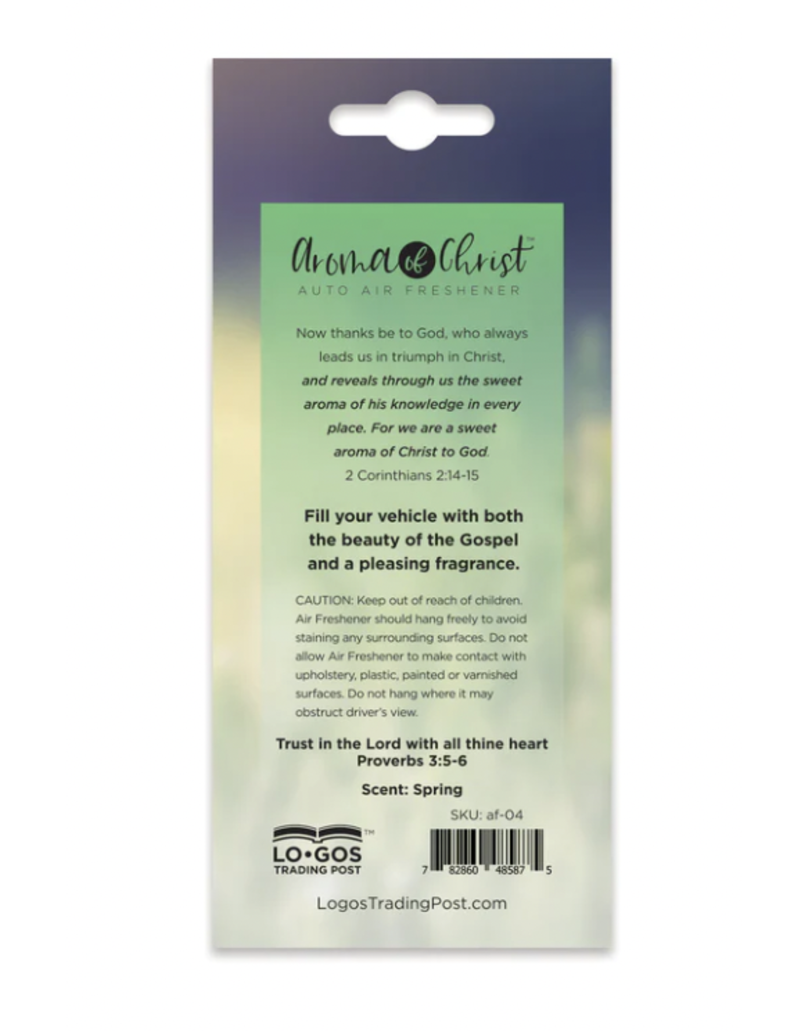 Logos Christian Air Freshener -