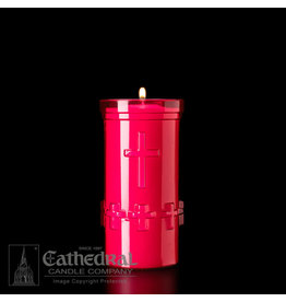 Cathedral Candle 5-Day Devotiona-Lite Ruby Plastic Candles (24)