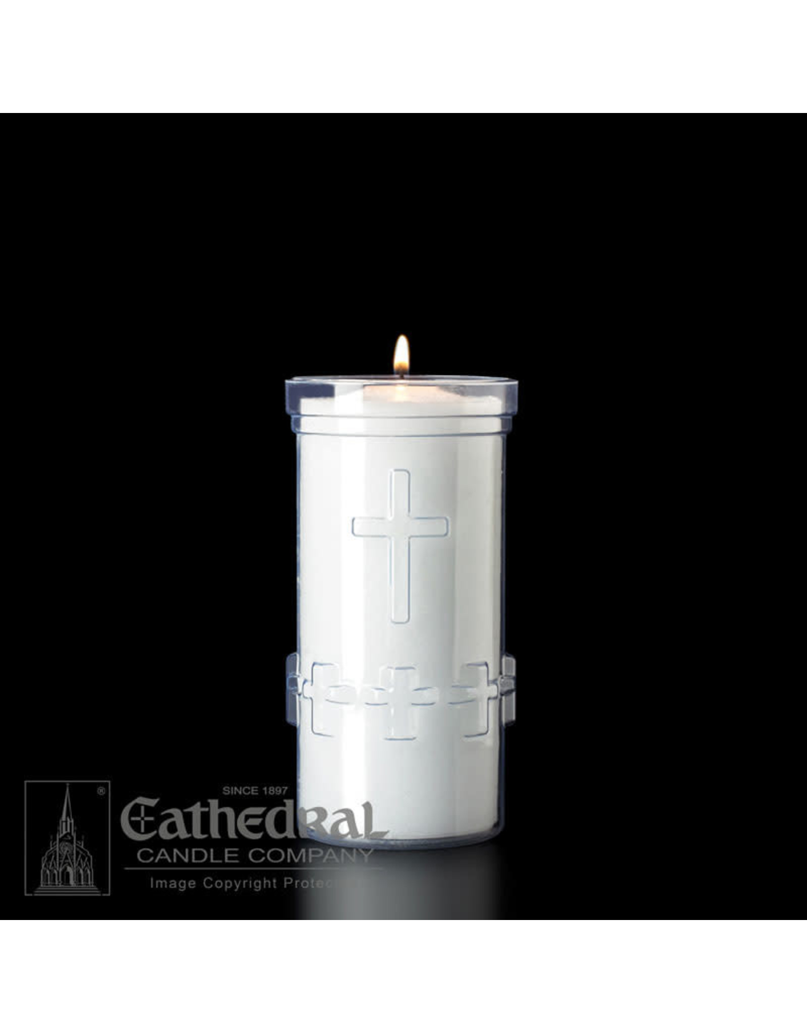 Cathedral Candle 5-Day Devotiona-Lite Clear Plastic Candles (24)