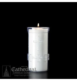 Cathedral Candle 5-Day Devotiona-Lite Clear Plastic Candles (24)