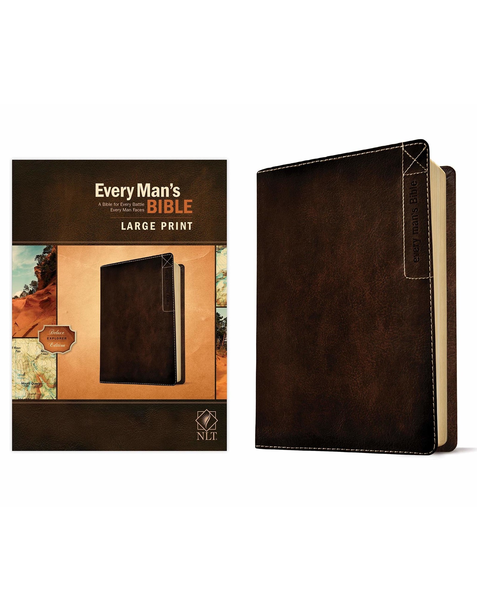 NLT Every Man's Bible, Large Print, Deluxe Explorer Edition