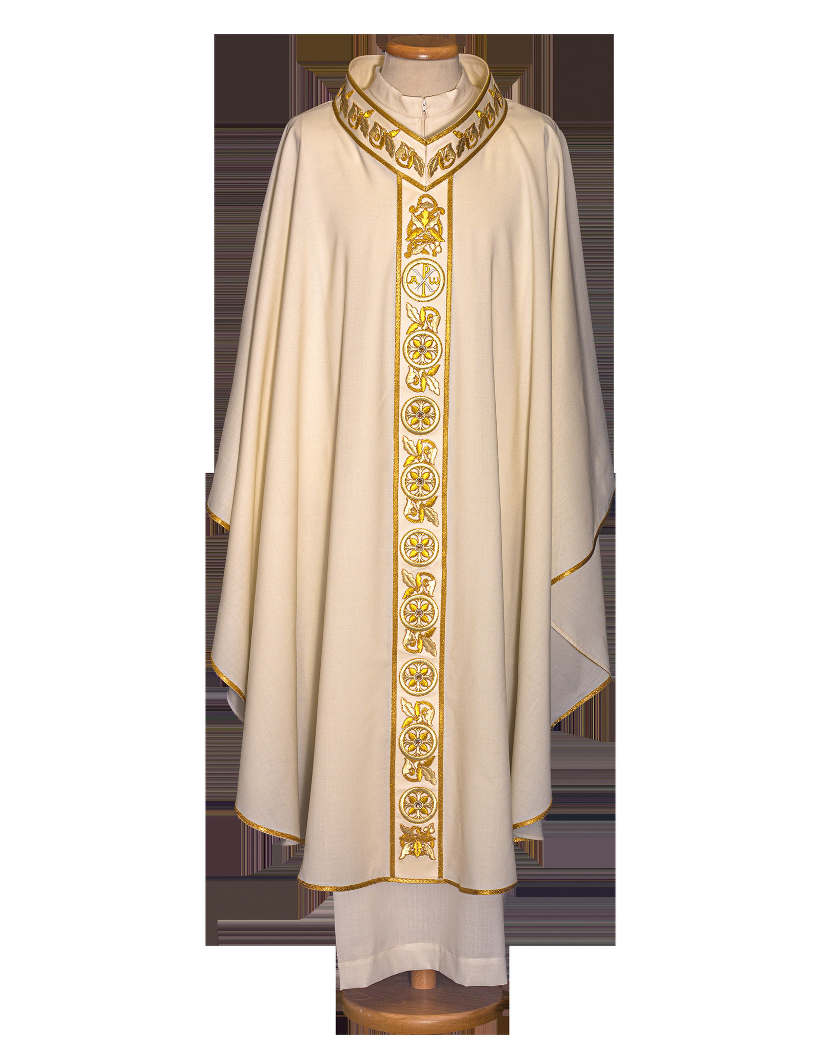 Gamma Chasuble - Ivory (100% Wool)