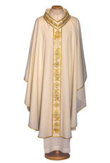 Gamma Chasuble - Ivory (100% Wool)