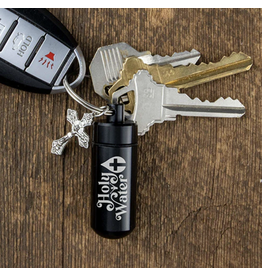 Logos Holy Water Bottle Keychain Kit (Black)