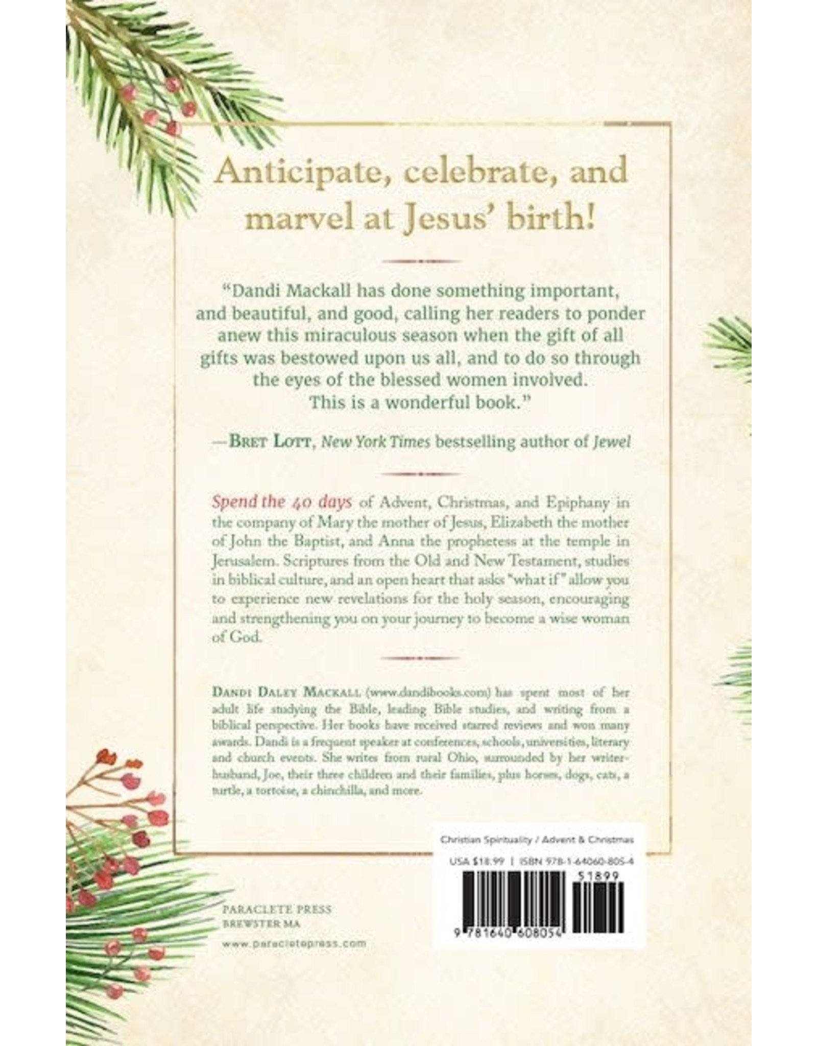 Paraclete Press Three Wise Women: 40 Devotions Celebrating Advent with Mary, Elizabeth, & Anna