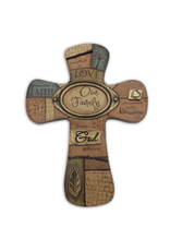 Abbey & CA Gift Wall Cross - Our Family (8")
