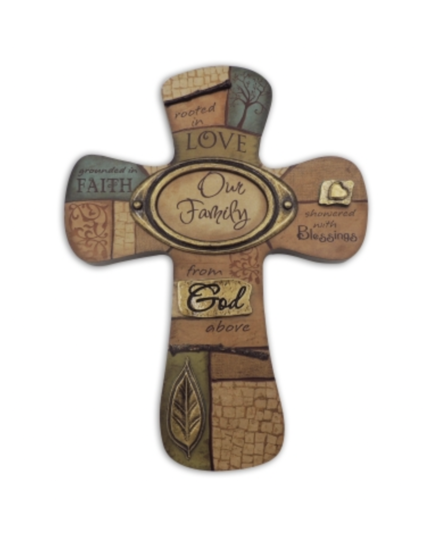 Abbey & CA Gift Wall Cross - Our Family (8")