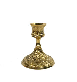 General Wax Ornate Brass Taper Candle Holder (Gold)