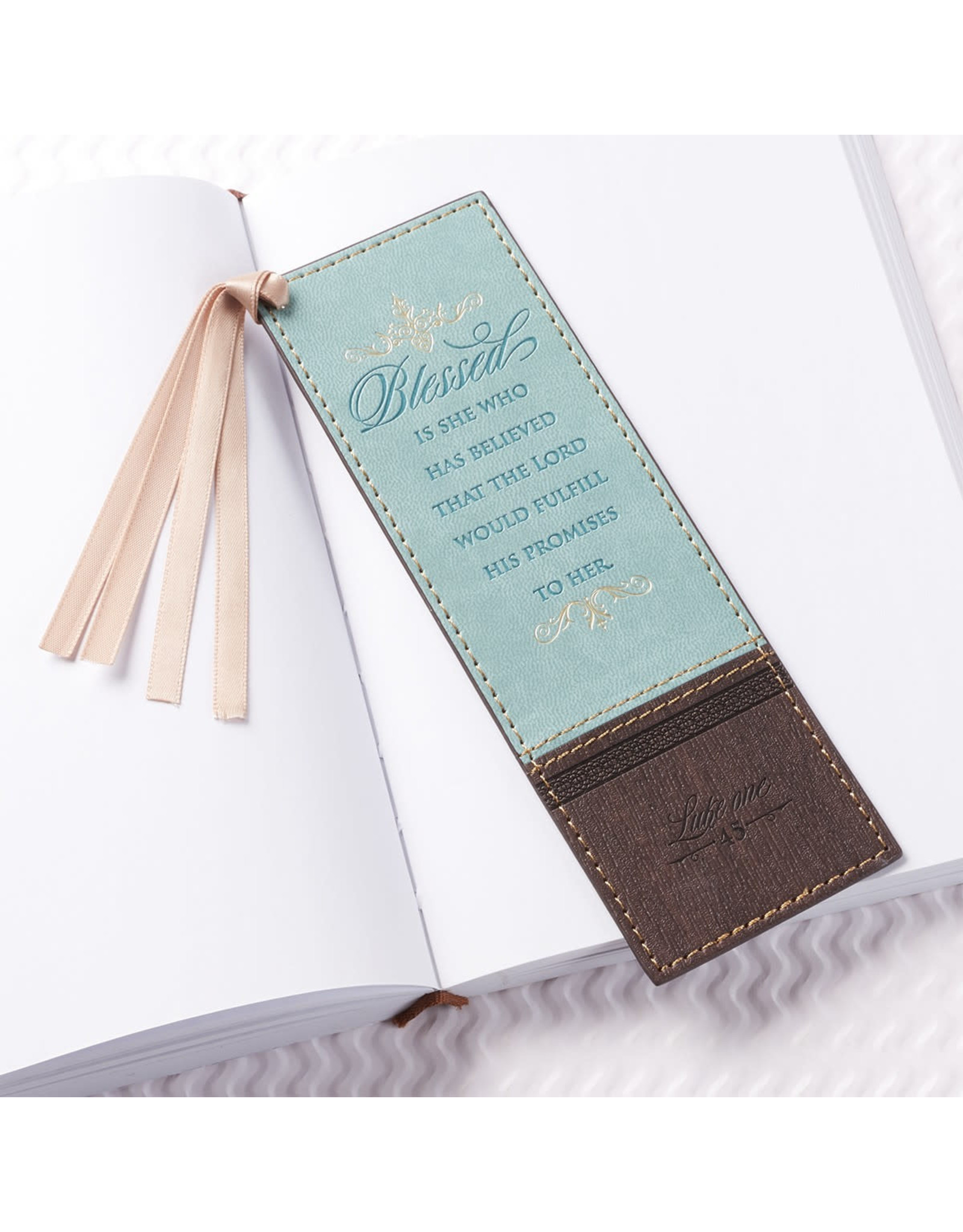 Christian Art Gifts Bookmark - Blessed Is She Who Has Believed