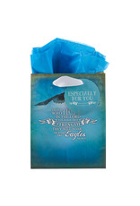 Christian Art Gifts Small Giftbag - On Wings Like Eagles