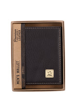 Christian Art Gifts Wallet - Three Crosses, Brown Leather