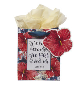 Extra Small Gift Bag - He First Loved Us (1 John 4:19)