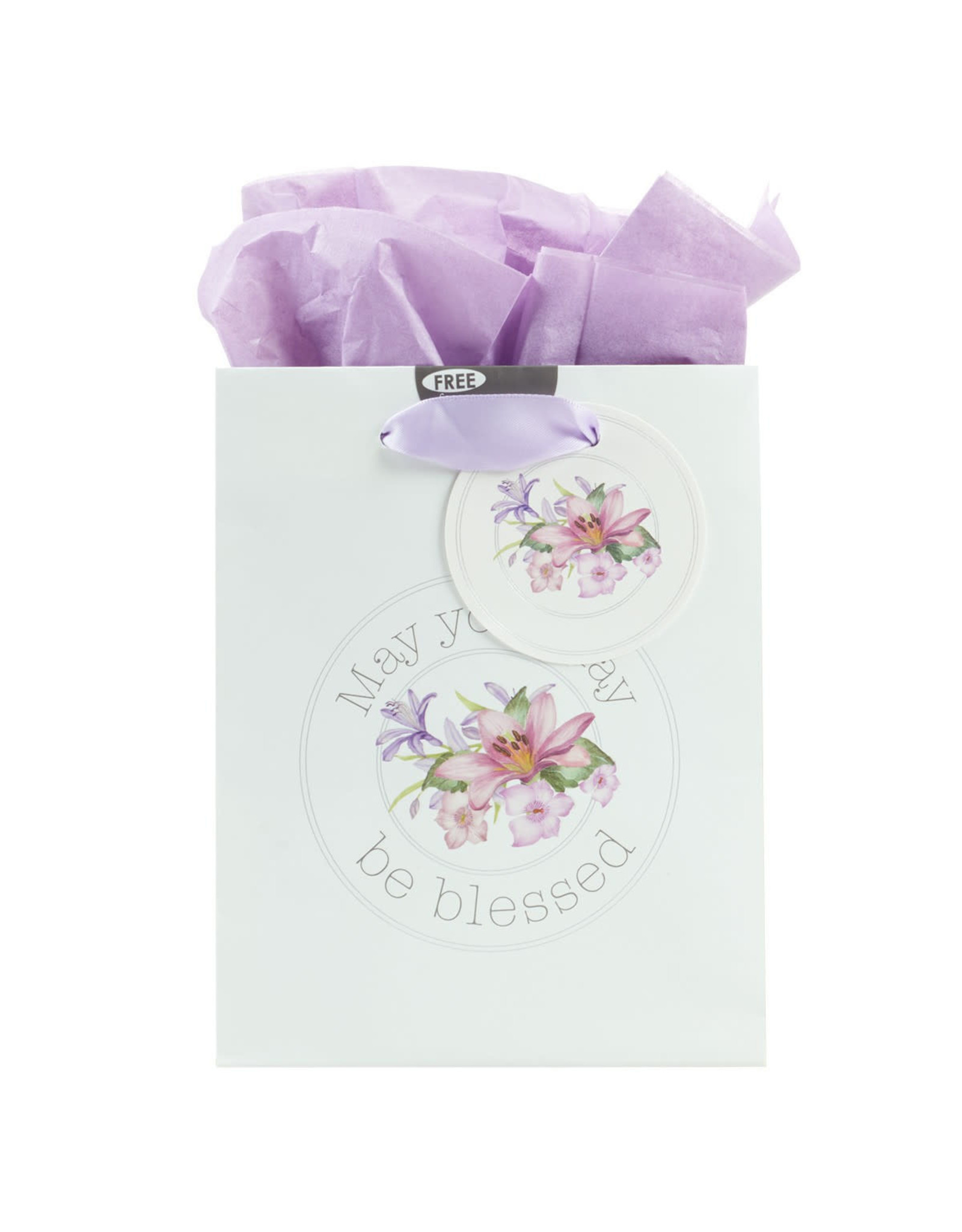 Christian Art Gifts Gift Bag - Blessings from Above Jeremiah 17:7 (Small)