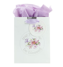 Christian Art Gifts Gift Bag - Blessings from Above Jeremiah 17:7 (Small)