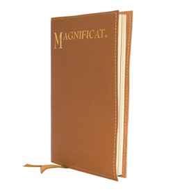 Magnificat Tan Leatherette Cover for Magnificat