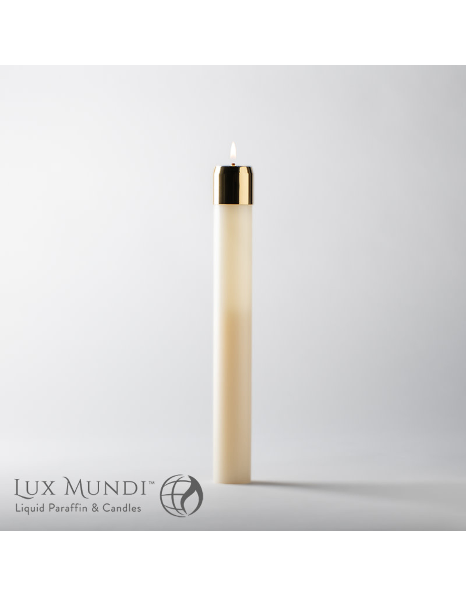 Lux Mundi Refillable Oil Altar Candle 7/8"x12"
