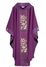 Chasuble, Hand Embroidered Grapes & Leaves