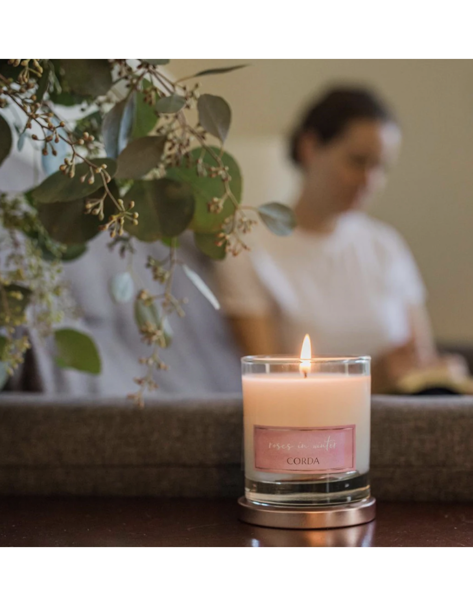 Corda Corda Candle - Roses in Winter - Our Lady of Guadalupe