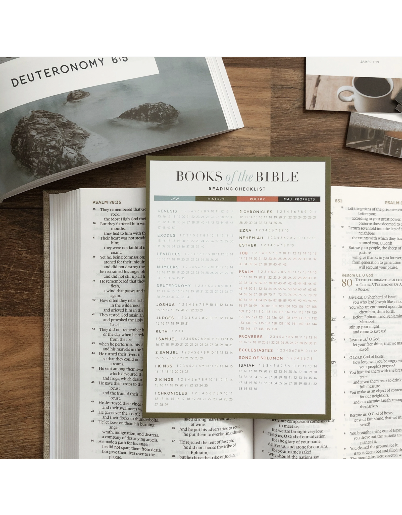 The Daily Grace Co. Books of the Bible Reading Checklist
