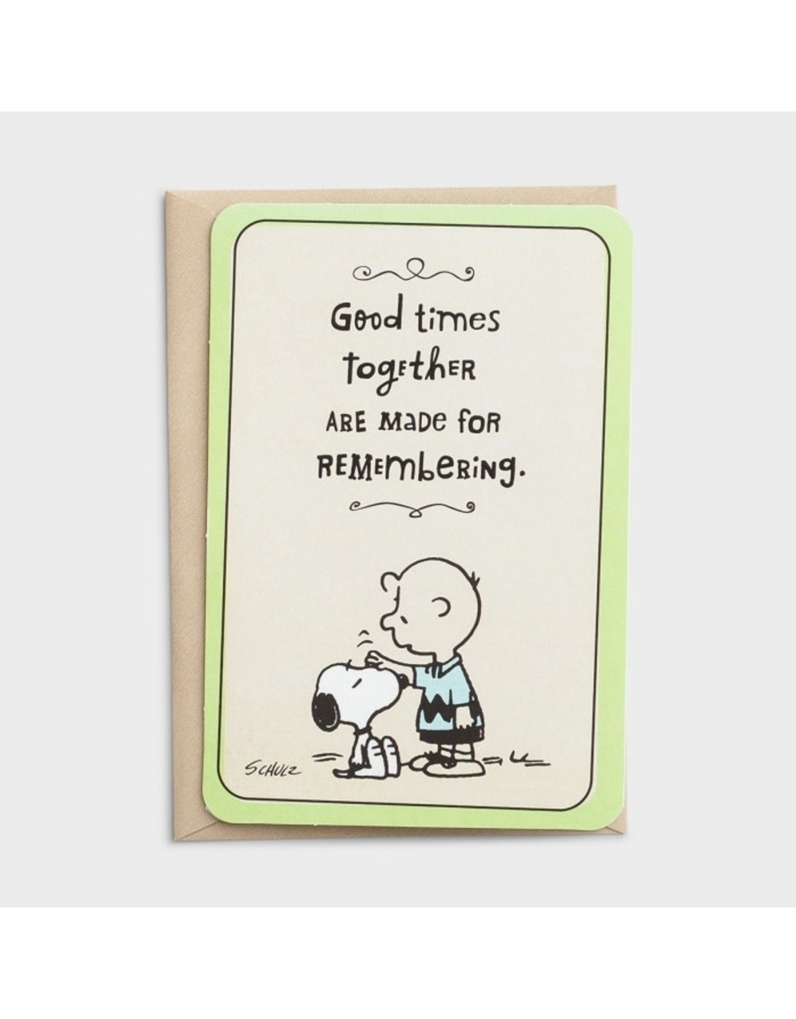 Peanuts Pet Sympathy Card - Remembering Good Times