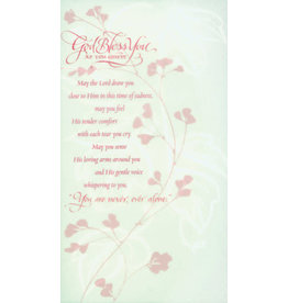 Prayers & Blessings Sympathy Card - God Bless You as You Grieve