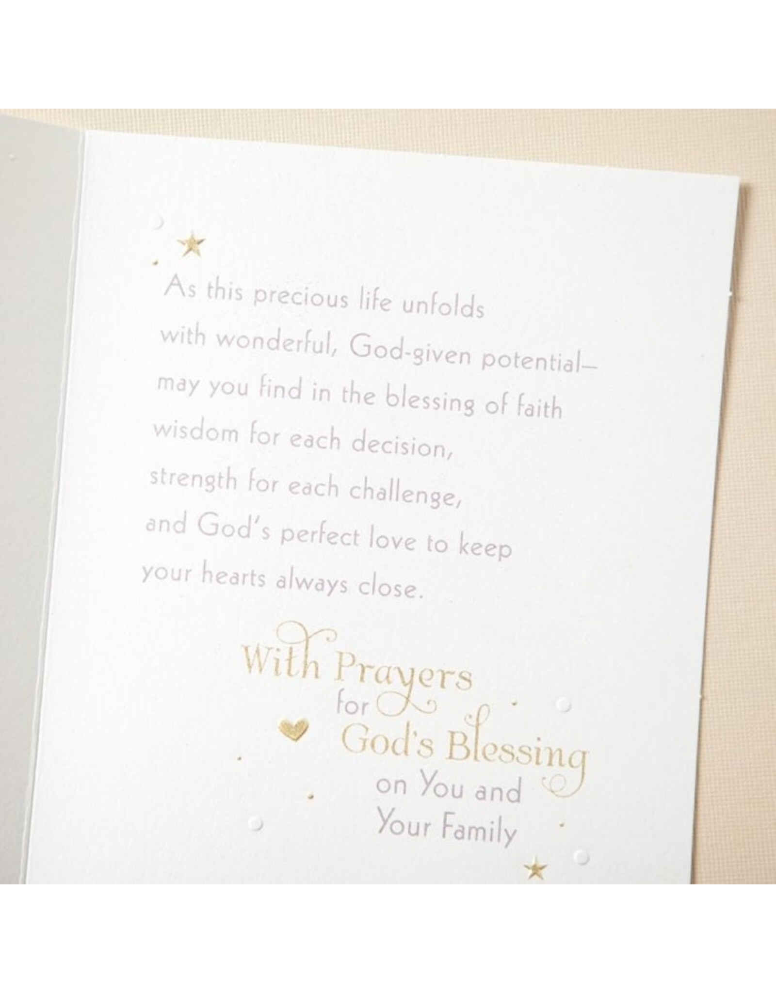 Dayspring Card - On Your Baby's Dedication