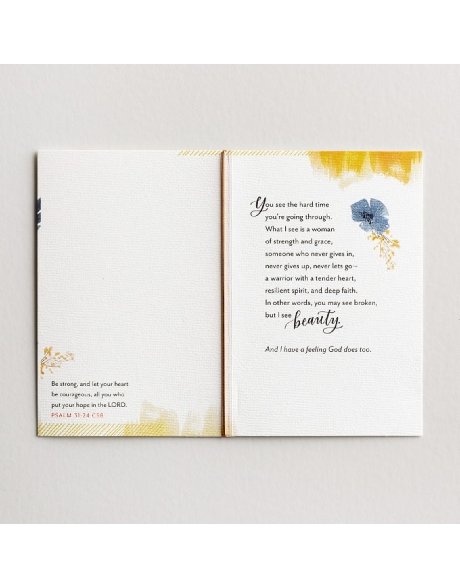 Holley Gerth Difficult Times Card - Stronger Than We Know