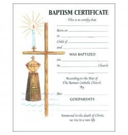 St. Andrew's Certificate - Baptism (Each)
