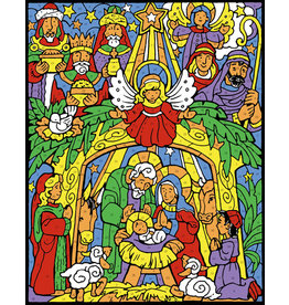 Vermont Christmas Company Advent Calendar - Color Your Own Nativity