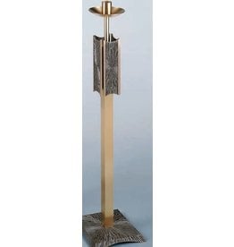 Regal Paschal Candlestick, Fixed, 48", 12.5" Square Base, Satin