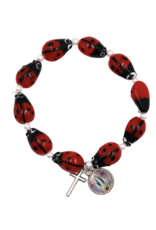 Devon Rosary Bracelet - Ladybug
