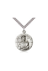 Bliss St. Lawrence Medal, Sterling Silver on 27" Endless Chain