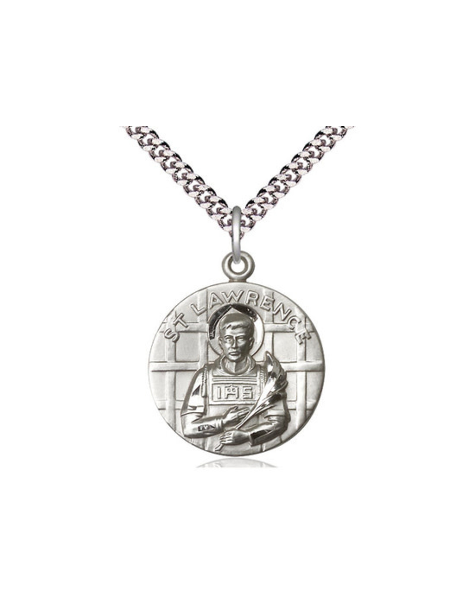 Bliss St. Lawrence Medal, Sterling Silver on 27" Endless Chain