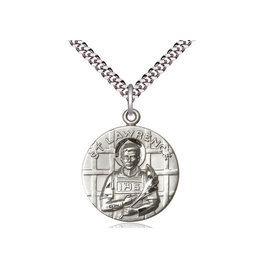 Bliss St. Lawrence Medal, Sterling Silver on 27" Endless Chain