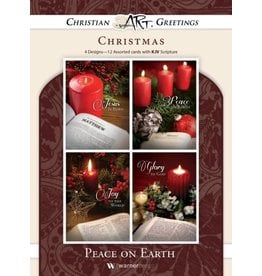 Hermitage Art Boxed Christmas Cards - Peace on Earth, KJV (12)