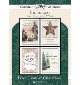 Hermitage Art Boxed Christmas Cards - Love Came at Christmas, NIV (12)