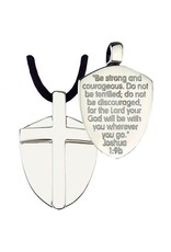 Terra Sancta Pendant - Cross, Shield of Faith (24" Black Cord)