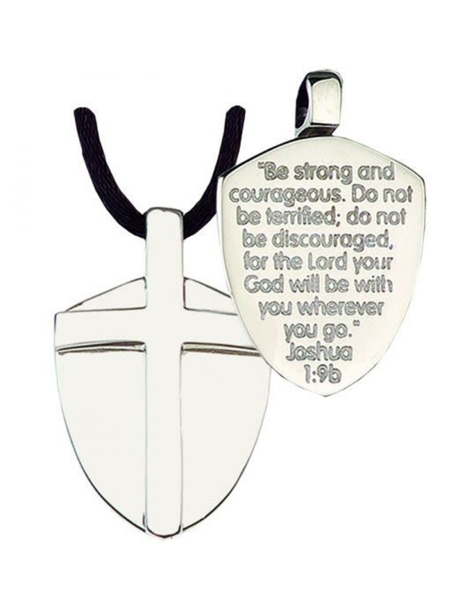 Terra Sancta Pendant - Cross, Shield of Faith (24" Black Cord)