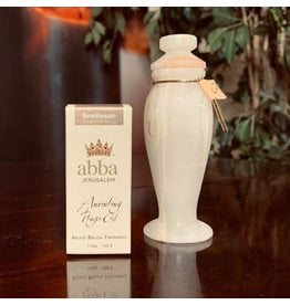 Abba Oil Alabaster Jar with 1/4 oz Spikenard (Worship & Praise) Anointing Prayer Oil